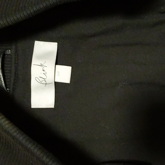 Danier Blink Leather Sleeve Varsity Bomber Jacket - Picture 6 of 9